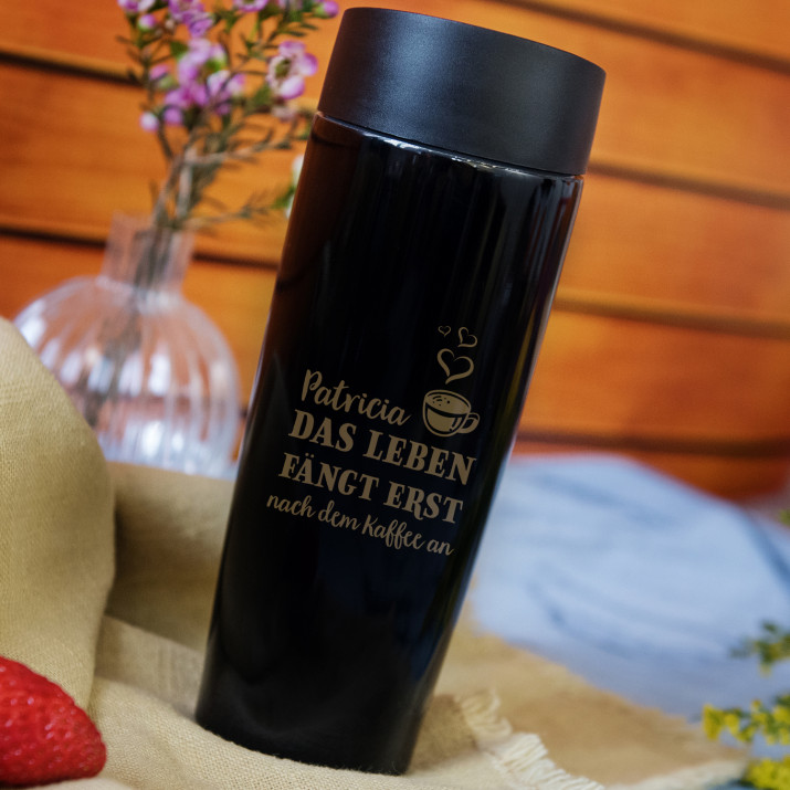 Leben nach Kaffee - Thermobecher Leben nach Kaffee - Thermobecher